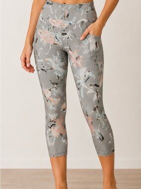 RBX Peached High-Waisted Crop Leggings with Pockets